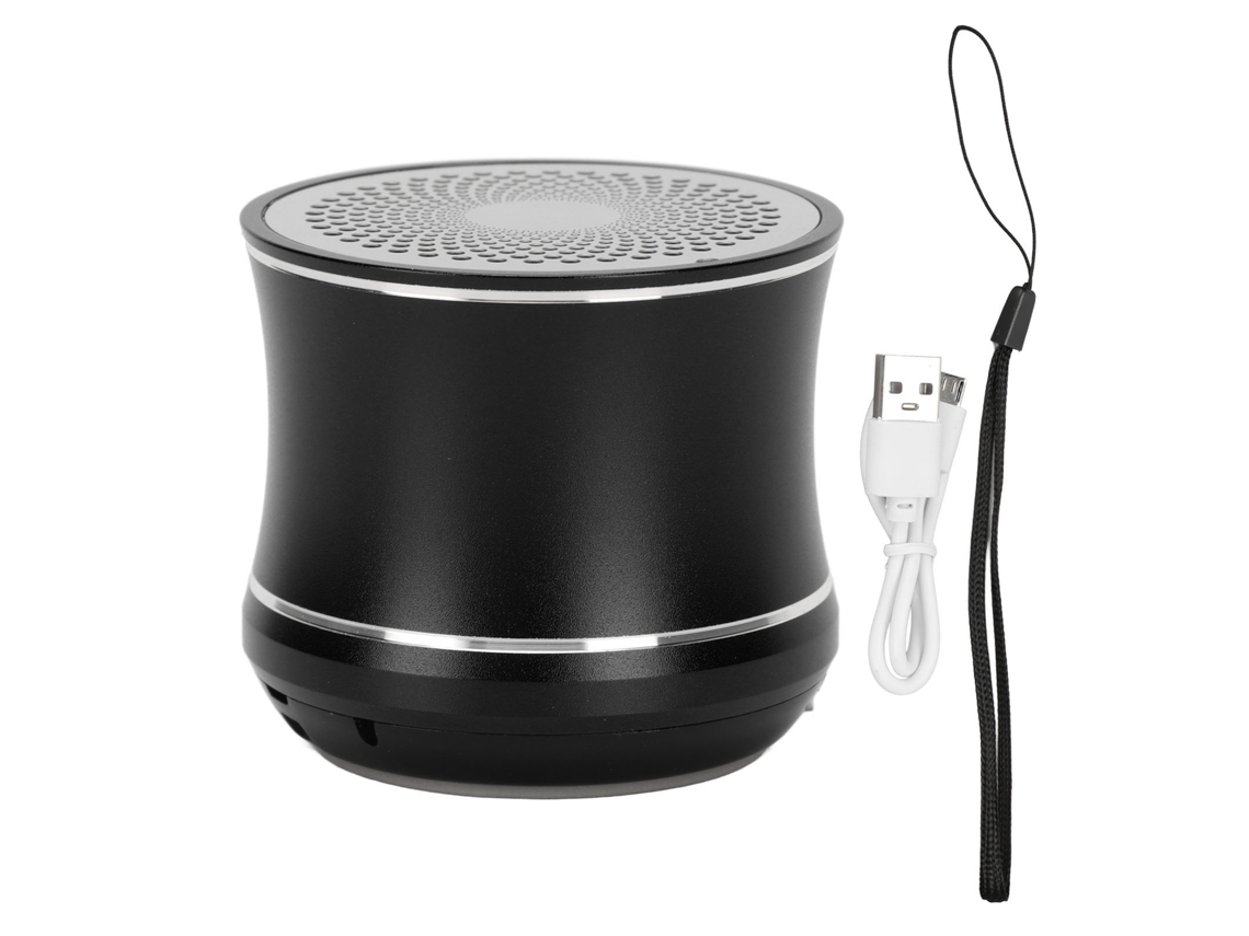 Caixa De Som Bluetooth Mínima Ip67 À Prova D'água Auto Connect Portátil Com Radiador De Baixo Preto