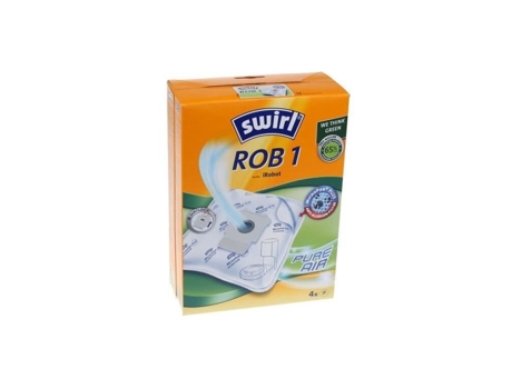 Saco de eliminação de sujeira - Swirl - Rob1 - Para Roomba séries E e I - 4 peças