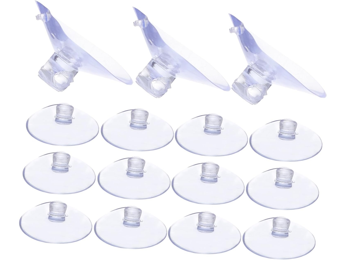 Luxshiny 100-ventosas De Pvc Para Vidro, 30mm 1, 2-polegadas, Reutilizáveis, Fixação Firme, Para Portas De Vidro E Pias