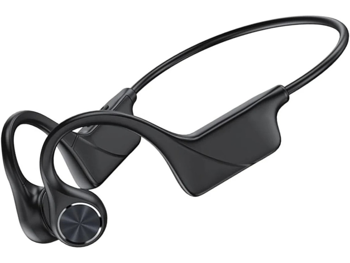 Auscultadores Monodeal Condução Óssea Abertos Auscultador Desportivo Sem Yizhood Bluetooth À Prova De Água Preto