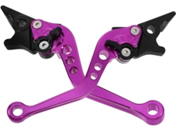 Manetes de freio e embreagem para motocicleta em liga de alumínio, 2 peças, design.