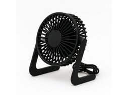 Ventoinha De Secretária | Compacta, Silenciosa, Ligação Com Cabo Usb Mayou Sd2137 Preto
