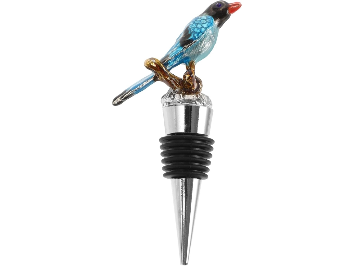 Rolha Decorativa Maciça Em Liga De Zinco Para Garrafa De Vinho, Em Formato De Torta.