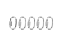 Carabina D Aço Inox 3.5mm 5un Engate Rápido