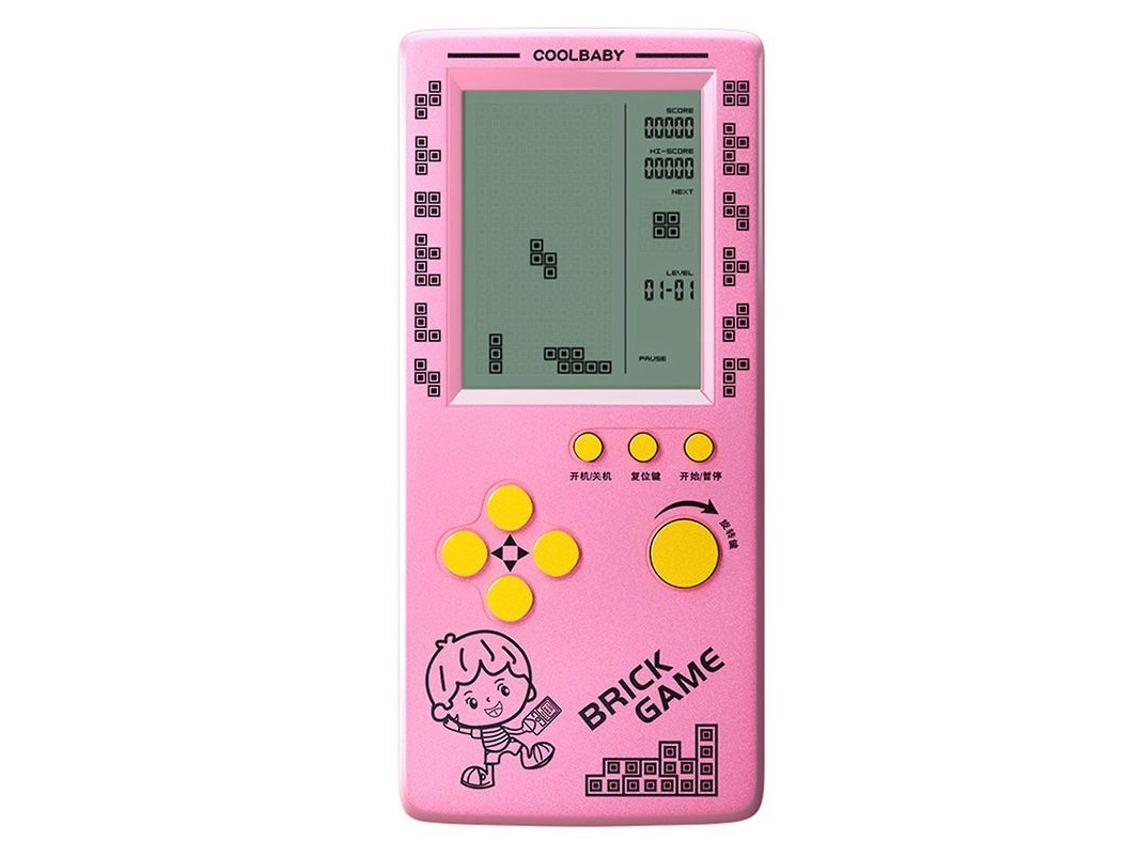 Console de Jogo Tetris RS 100 com Tela HD 4.1 Polegadas 23 Jogos Portátil | S/MARCA