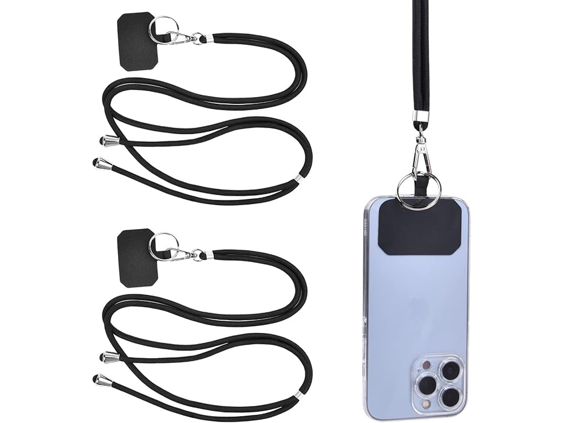 Lurelia Cordão Para Telemóvel Ajustável Transversal De Pulso Para Pescoço Com Fivela Metálica Anti-perda