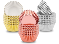Forminha De Alumínio Para Muffins E Cupcakes, Para Assar E Apresentar Sobremesas Em Festas E Eventos