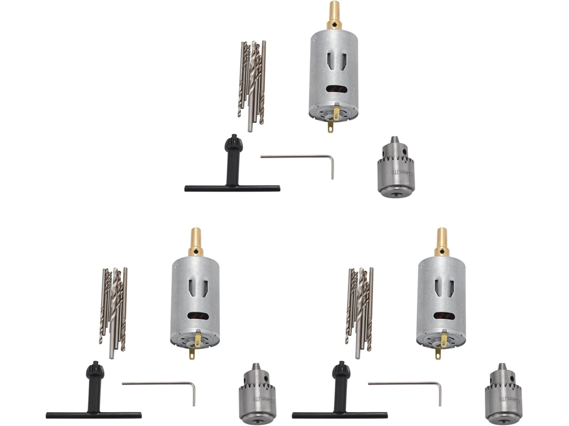 Conjunto De Furadeira Manual Compacta Para Pcb Com Motor Dc 12v, 30