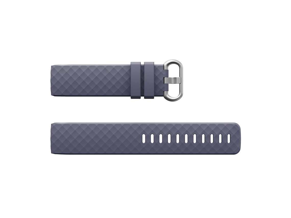 Pulseira de substituição de silicone com grãos de diamante para smartwatch Fitbit Charge3/Charge4 Ly Ebike (grande)