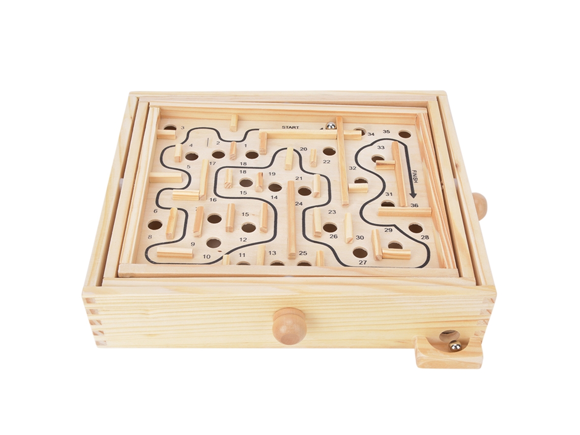 Primerox brinquedo de Labirinto de Madeira Educativo para Crianças com Treinamento Cerebral 3 Anos+