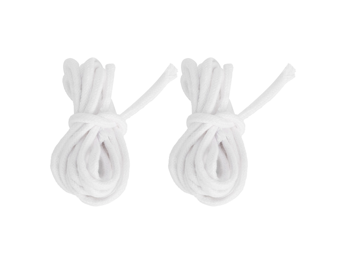 2pcs Mechas de Vela Algodão Trançada Absorção Óleo 4mm | MARCA
