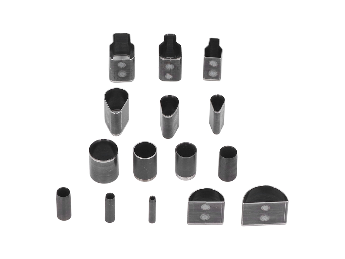 Conjunto de Punções para Artesanato em Couro 15pcs Aço Ligado