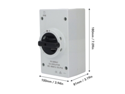Interruptor De Desconexão Dc Pv 1000v 32a Ip66 Compacto