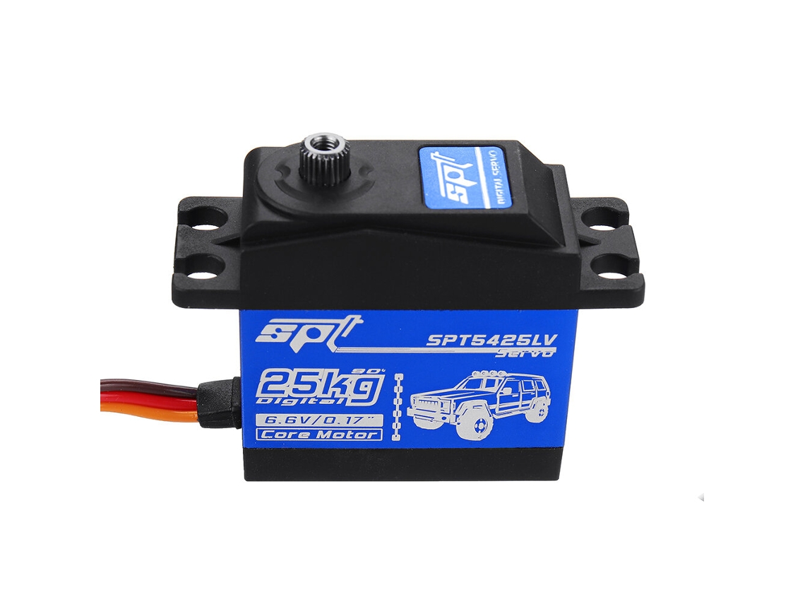 Servo Spt Spt5425lv 25kg 90 de Elevado Binário, Digital, com Engrenagens Metálicas, para Automóveis, Robots e Barcos Rc nas Escalas 1:8 e 1:10. MDUG