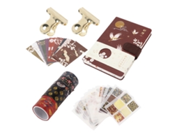 Set Regalo Cuaderno De Mano Antigüedad Con Cinta Bronceada Y Agenda Tapa Dura Jinxiang