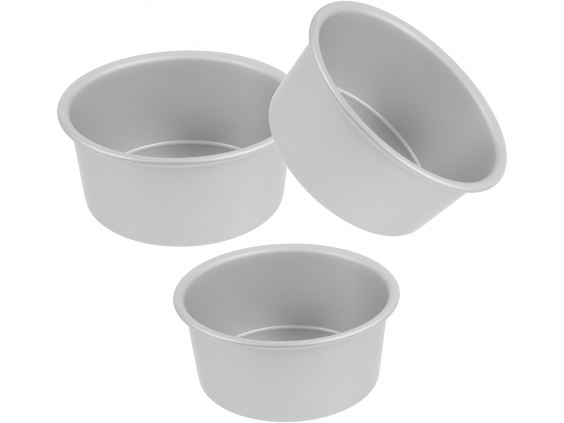Conjunto De 3 Formas Redondas De 15 Cm (6 Polegadas), Antiaderentes