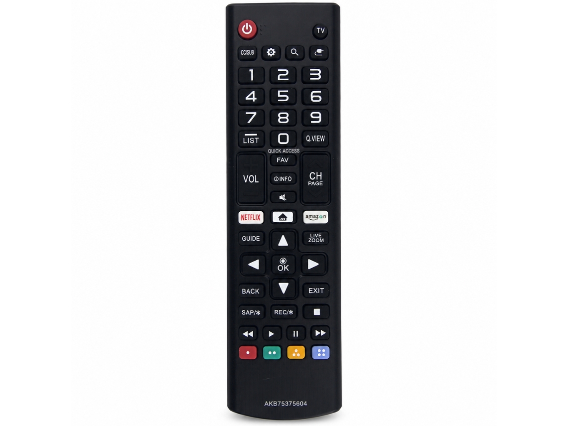 Comando À Distância Para Tv Lcd Compatível Com Lg, Akb75375604, Sem Configuração_zhd