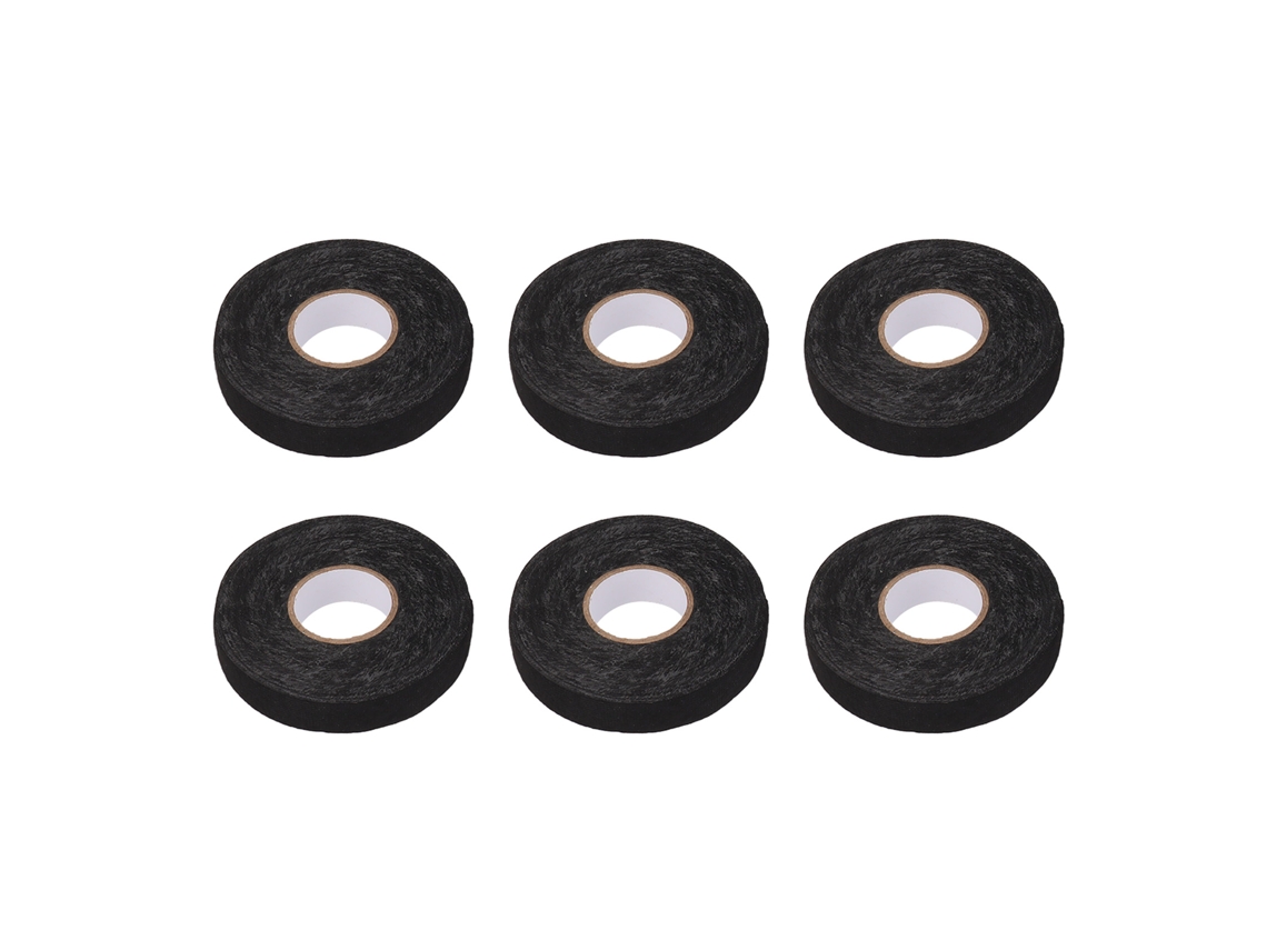 Fita de Tecido Primerox Preta Retardante de Chama 19mmx25m