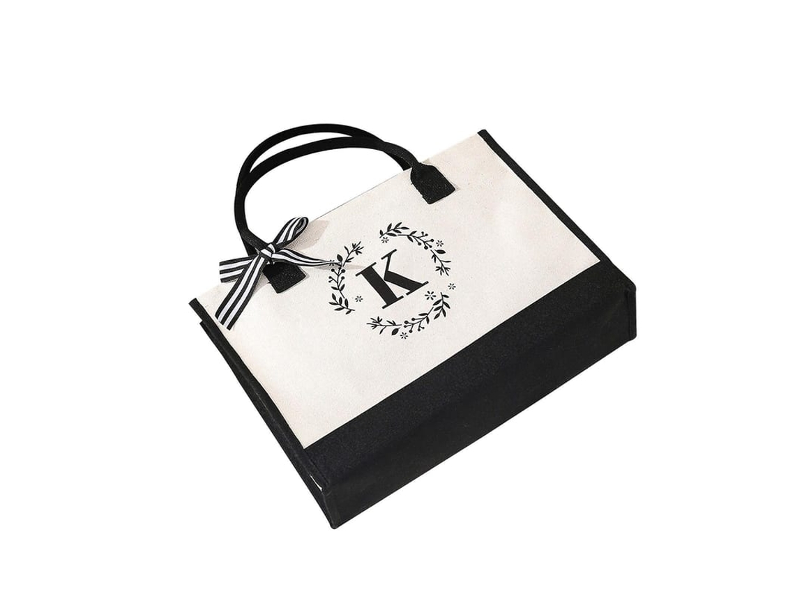 Bolsa Tote De Canvas Feminina Colorida De Ombro Simples Para Compras!