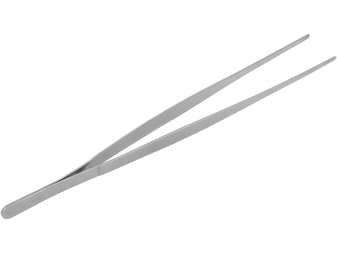Pinça De Aço Inoxidável Para Churrasco, Ideal Para Grelhar, Servir Em Eventos E Buffets Diversas Situações 30cm