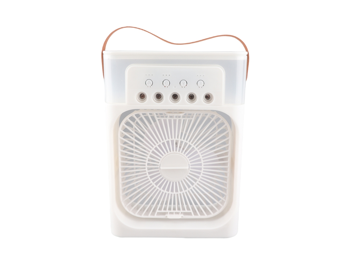 Ventilador umidificador de mesa mini resfriador com Luz noturna aromaterapia Timer 3 velocidades | S/MARCA