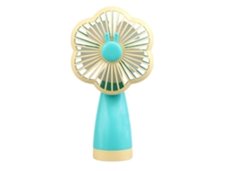 Mini ventilador de mão portátil USB recarregável de bolso bateria operado amarelo melão S/MARCA