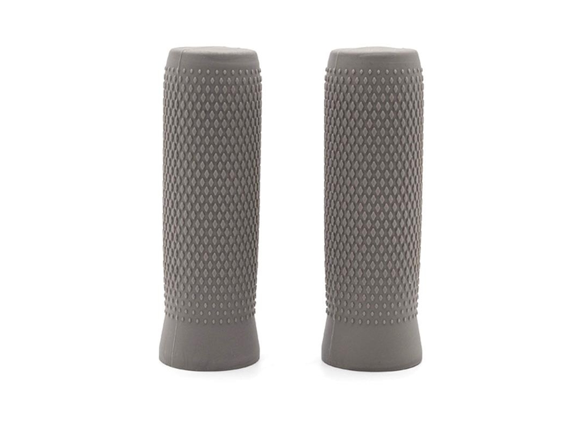 Punhos De Silicone Cinza Para Ninebot Es1 Es2 Es4 - 2 Peças