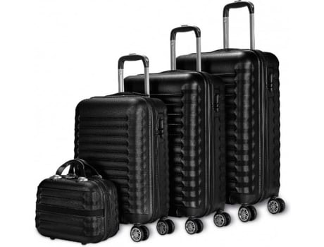 Conjunto de 4 Malas NUMADA Preto (49x29.5x75 cm)