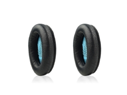 Almofada Para Bose Qc15 De Orelhas De Espuma Macia Pele De Carneiro Preto