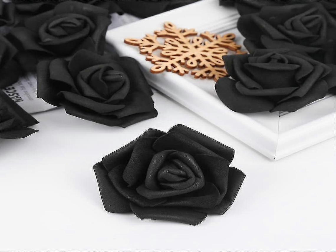 Folhagem Artificial - 25 Peças, 25 Rosas - Rosa, Champanhe, Seda/espuma, 7 Cm - Aspeto Realista - Para Interiores E Casamentos | Lurelia