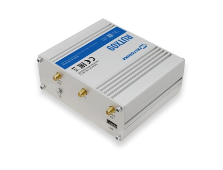 RUTX09, Ethernet WAN, Ranhura cartão SI.