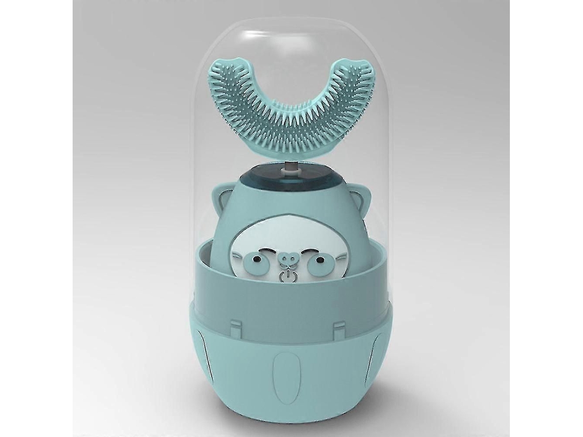 Escova De Dentes Elétrica Em Formato De U Yougangkids Com Limpeza 360°, 3 Modos E 2 Luzes Led Uv.