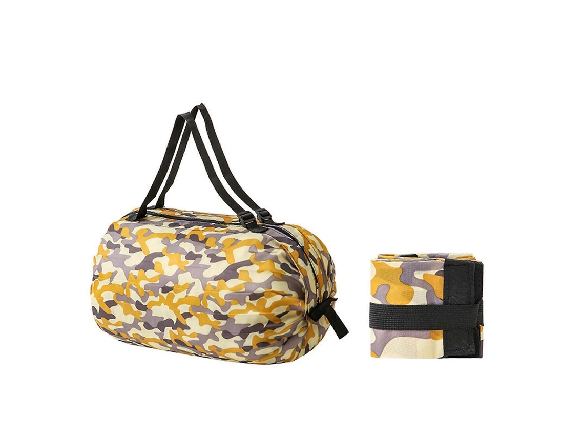 Sacola de Compras Reutilizável de Grande Capacidade em Nylon com Design Dobrável para Facilitar o Transporte. Multicolorida. GOKOCO