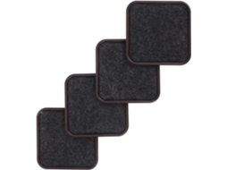 Lifkome Conjunto De 4 Bases Antiderrapantes Para Móveis, Para Pés De Cadeiras 63, 5mm, Com Instalação Rápida E