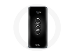 Capa para Samsung Galaxy A3 2017 Audi logotipo preto tampa do cubo inferior