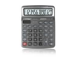 Calculadora de Mesa Eco 003 12 Dígitos com Botões Grandes Painel Solar Lcd para Escola Escritório Casa