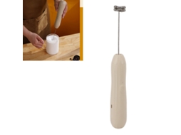 Espumador de leite em aço inoxidável, para café, latte, cappuccino e chocolate quente.