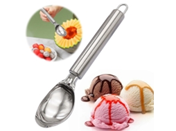 Colher De Gelado Grande Em Metal Antiaderente - Colher De Melancia Em Aço Inoxidável De 19cm Para Sobremesas