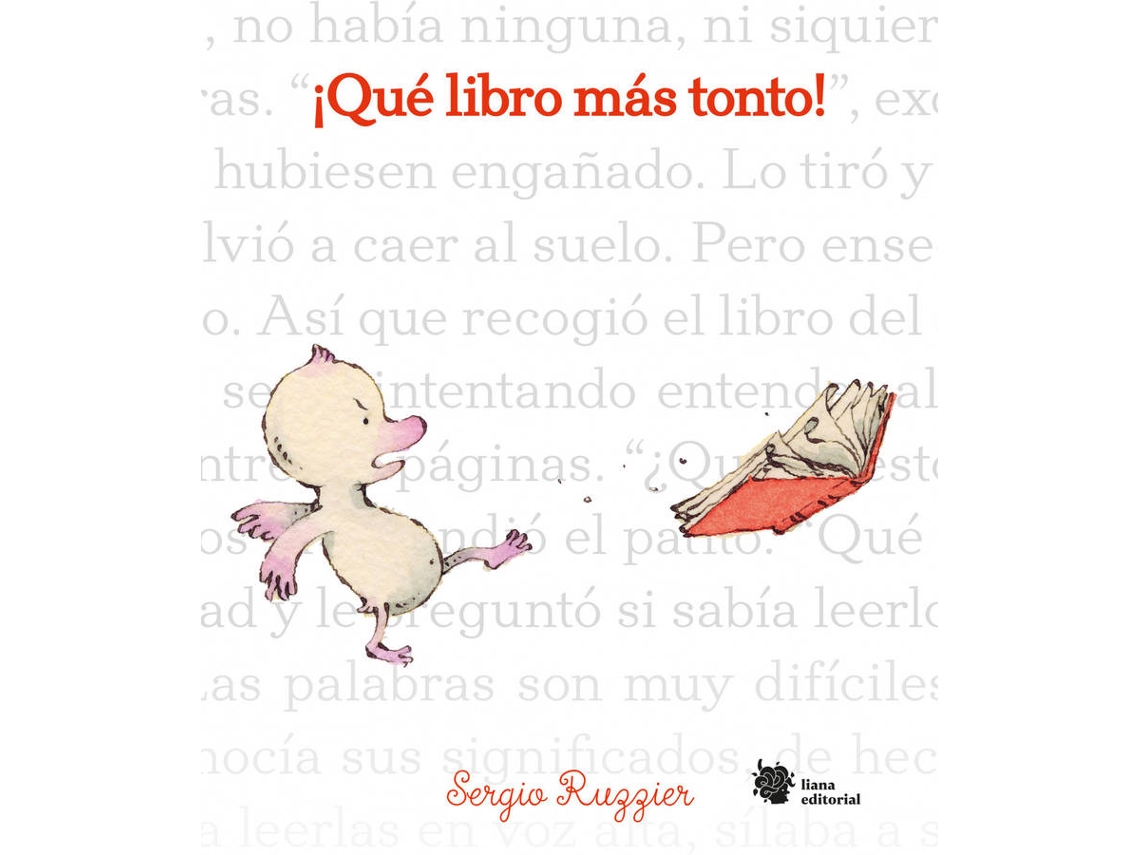 Livro ¡Qué Libro Más Tonto! de Sergio Ruzzier (Espanhol)