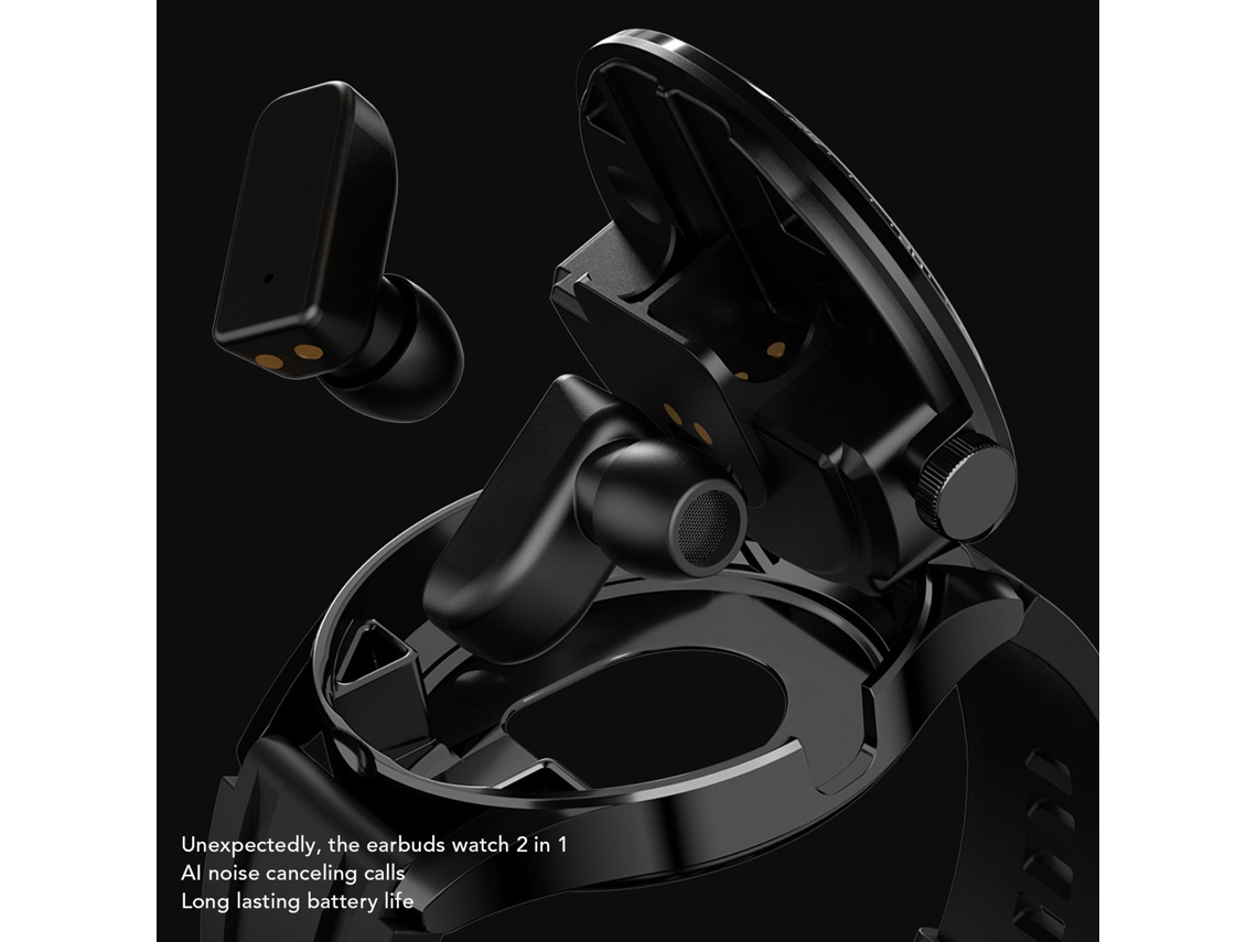 Aetheria relógio Inteligente com Fones de Ouvido Sem Fio Tela Hd 1.45 Polegadas Bluetooth Nfc Esportivo