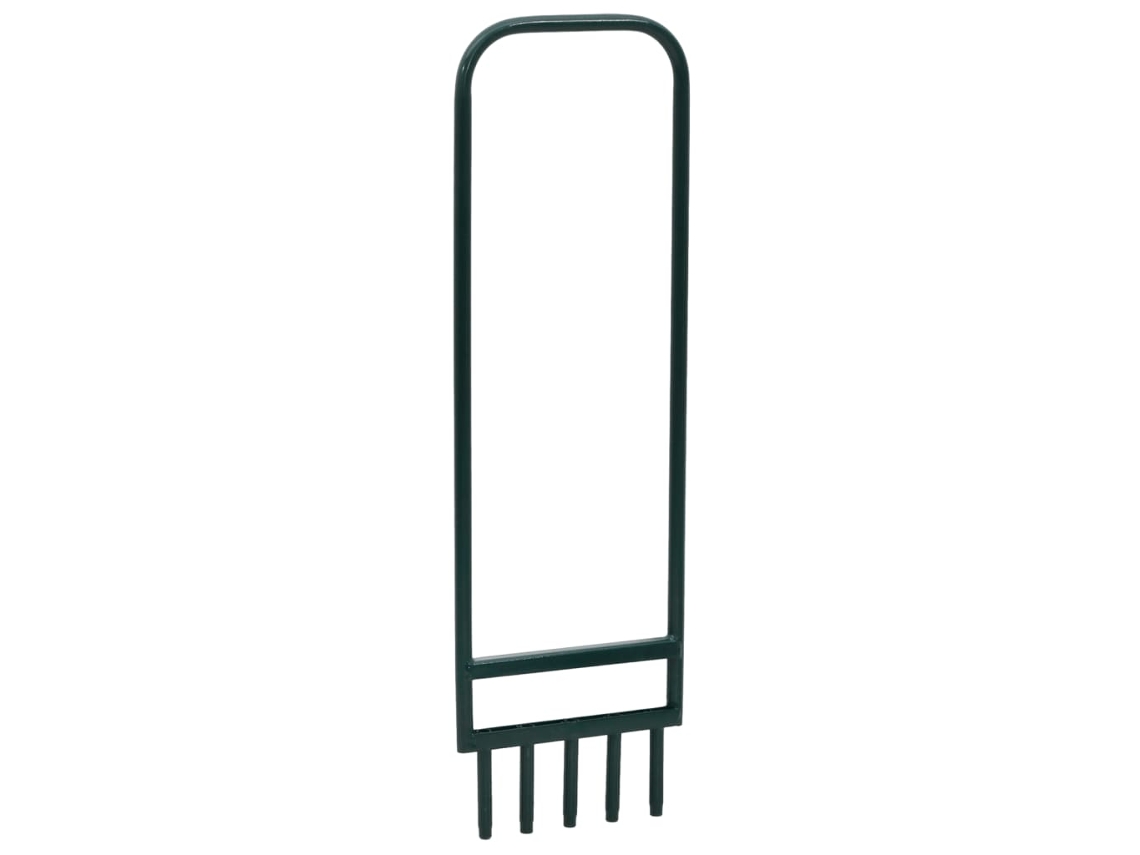 Arejador De Relvado C/ 5 Dentes Ocos Aã§o Revestido A Pã³ Verde DKD HOME DECOR