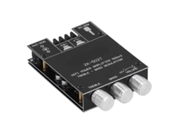 Módulo Placa Amplificador Bluetooth Estéreo 2 Canais Com Controle Grave/auto Zk‑502t