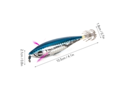 3 Iscas de Lula Artificial para Pesca Rigidas