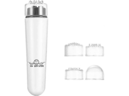 Mini Massageador Facial Elétrico 4 em 1 com Acupressão para Alívio da Dor GOKOCO (branco)