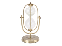 Primerox ampulheta Artesanal de Metal e Vidro 60min Rotativa Ornamental para Casa Quartos