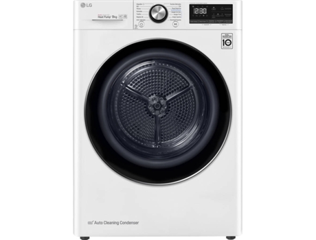 Máquina de Secar Roupa LG RC90V9AV2W (9 kg - Bomba de Calor - Branco)