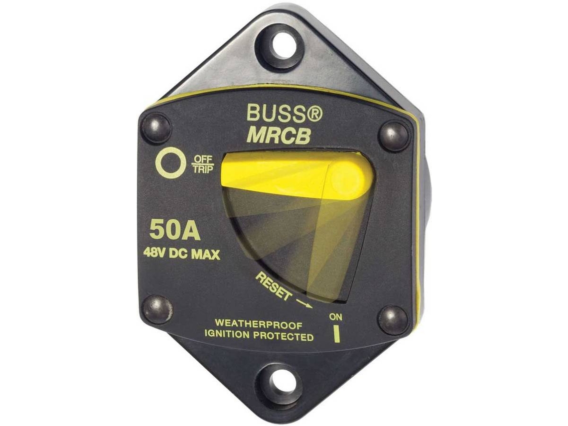 Interruptor BLUE SEA 187 Series Thermal Circuit Breaker 50A Preto