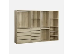 Closet Modular Com 4 Módulos, Natural