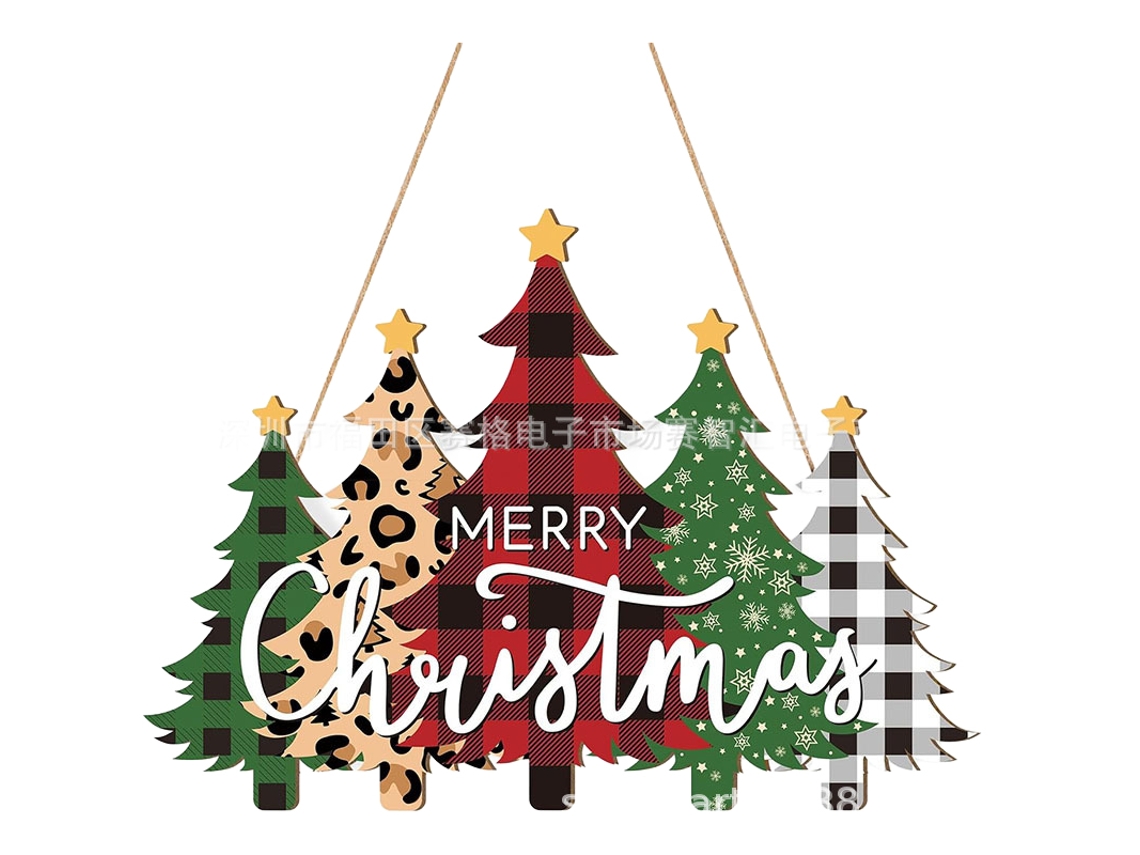 Laxiscreed Decoração De Natal Em Madeira Com Luz Led Para Mesa E Parede, Ideal Para Festas E Ambientes Internos E Externos