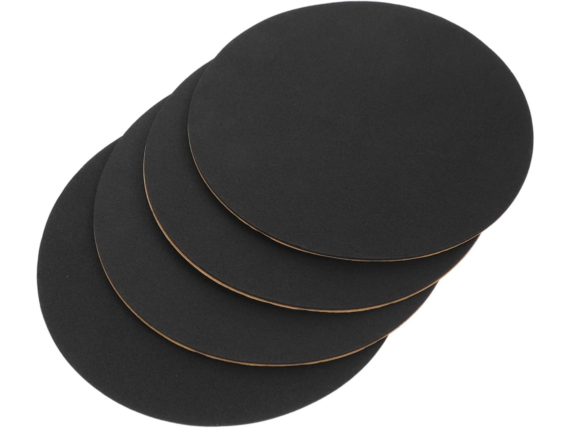 Conjunto De 4 Almofadas Redondas Esponja Para Redução Ruído, Ideais Para Ventiladores De Mesa E Chão, Com Amortecimento
